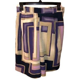 Hanasport Shorts Womens Size 10 Vintage Gray Purple High Waisted Made In USA